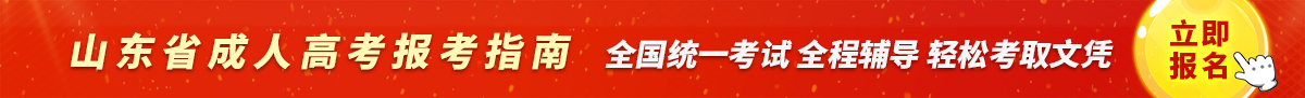 山东成人高考网上报名
